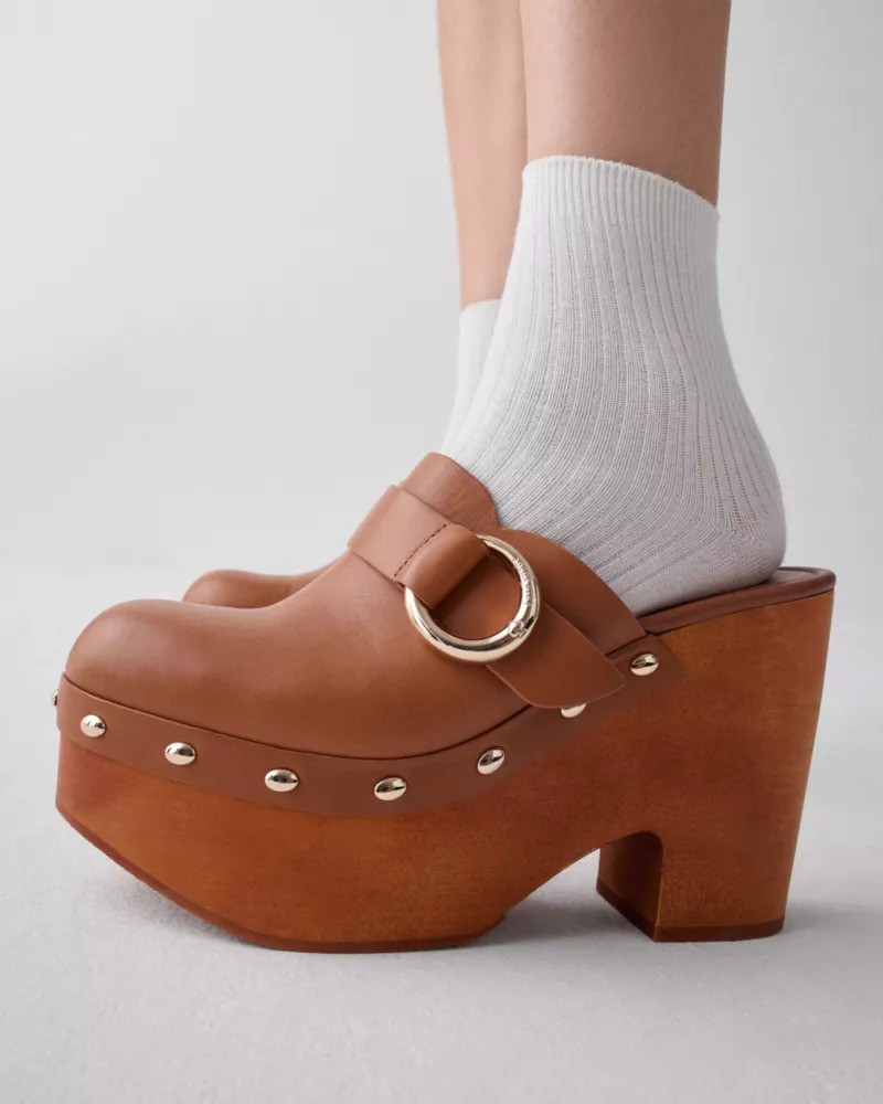 kate spade Halo Platform Clog Mule outlook