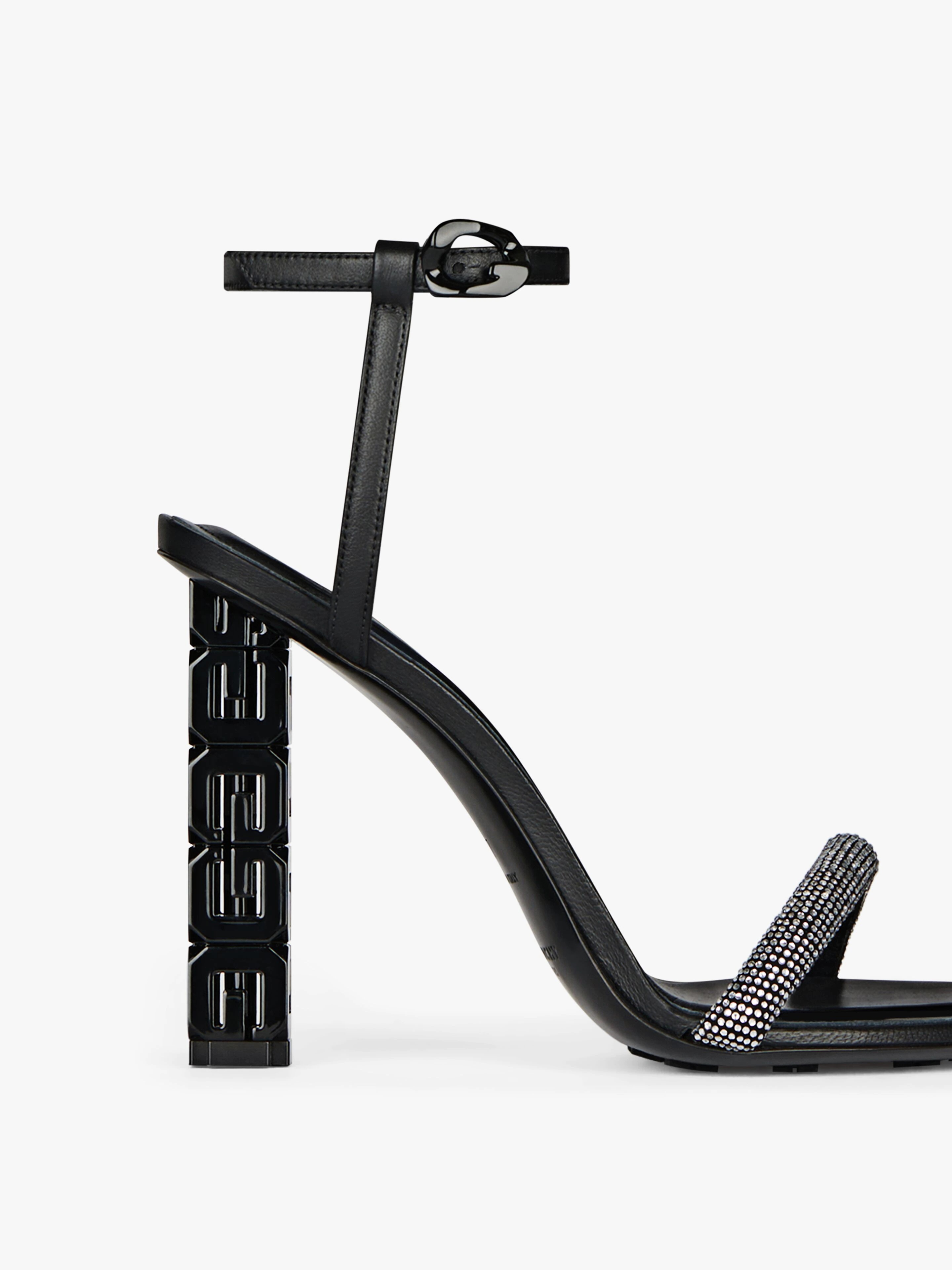 G CUBE SANDALS IN LEATHER - 5