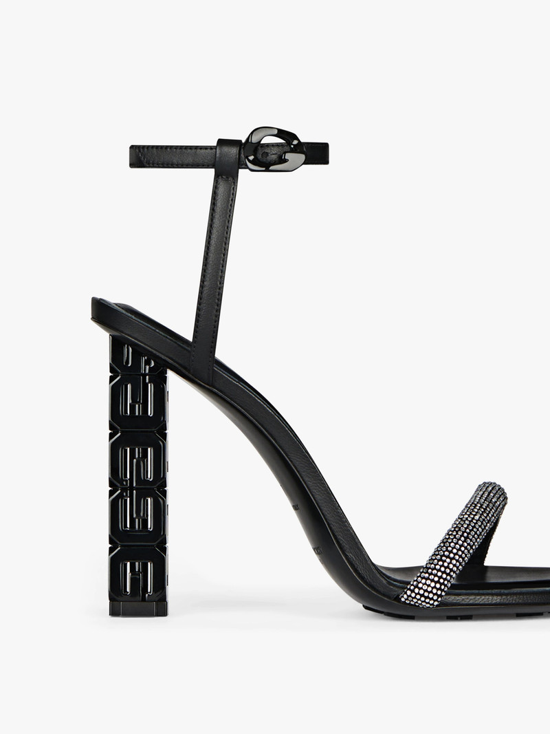 G CUBE SANDALS IN LEATHER 5