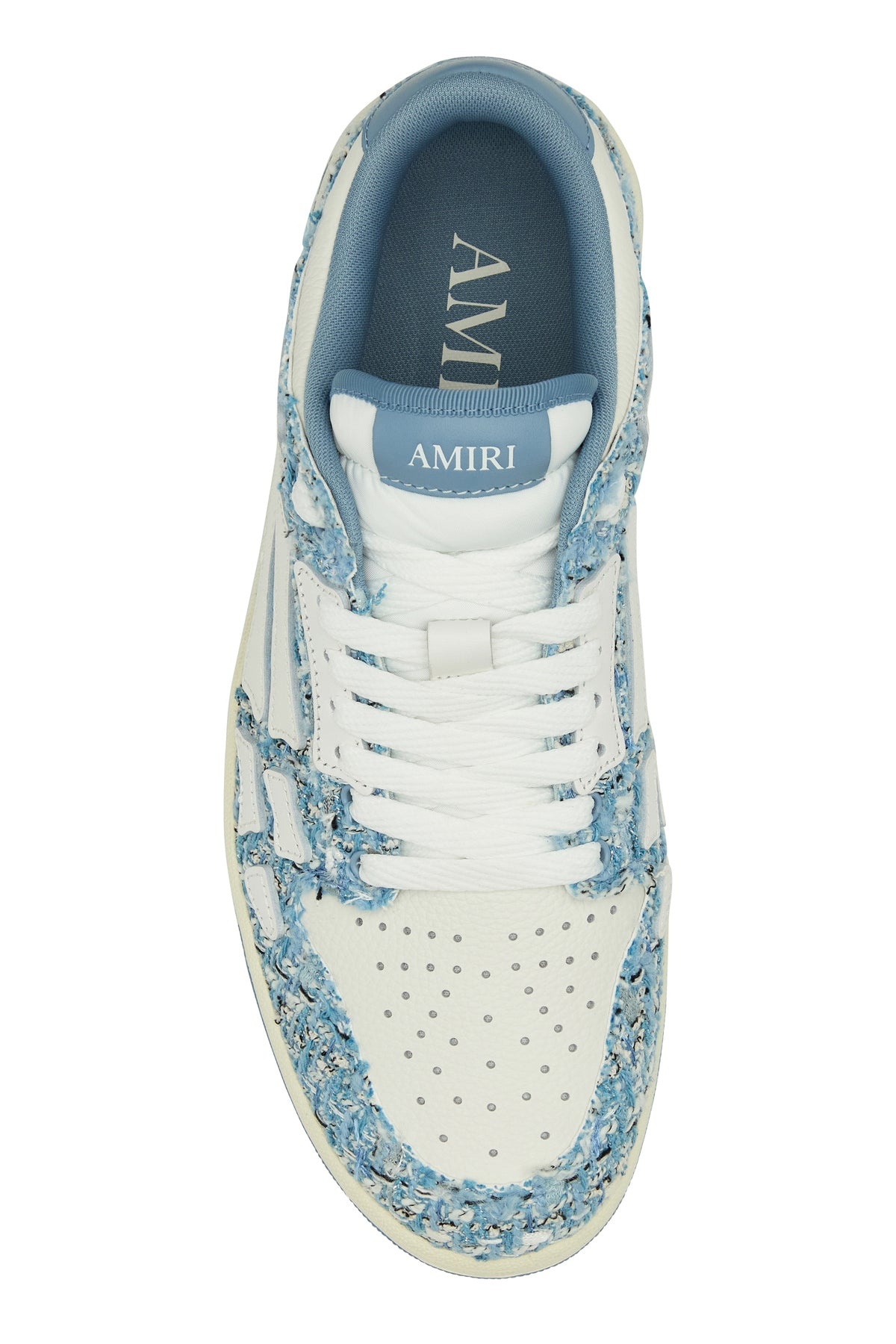Tow-tone boucle Skel sneakers - 4