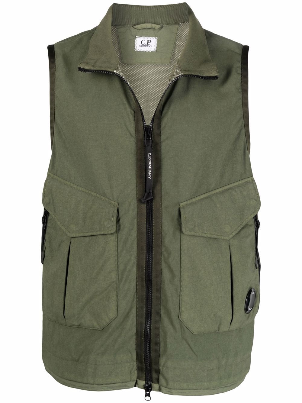 cargo-pocket gilet jacket - 1