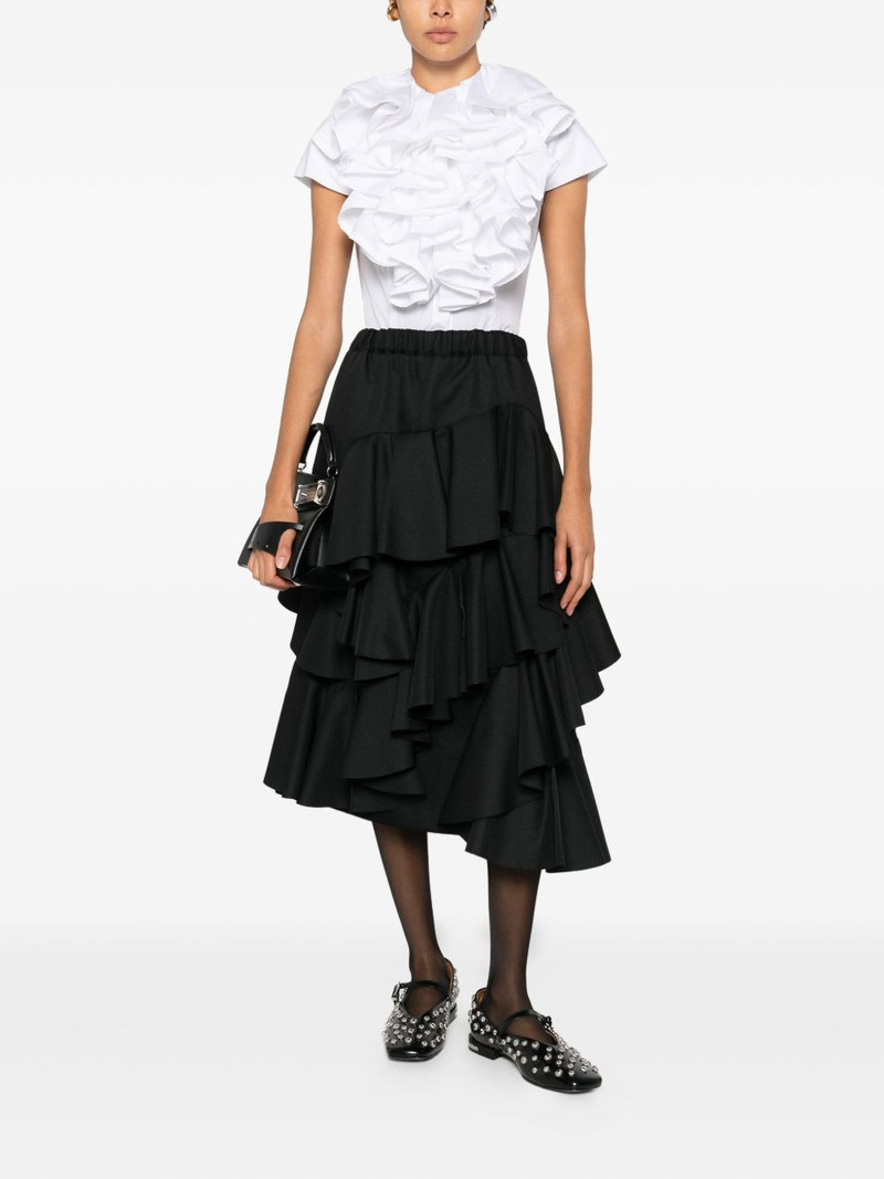 Comme Des Garçons ruffled midi skirt outlook