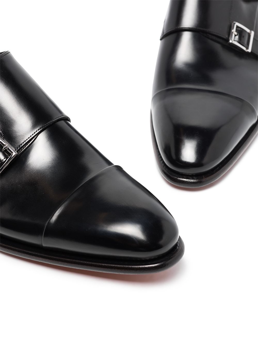 Carter leather monk shoes - 2