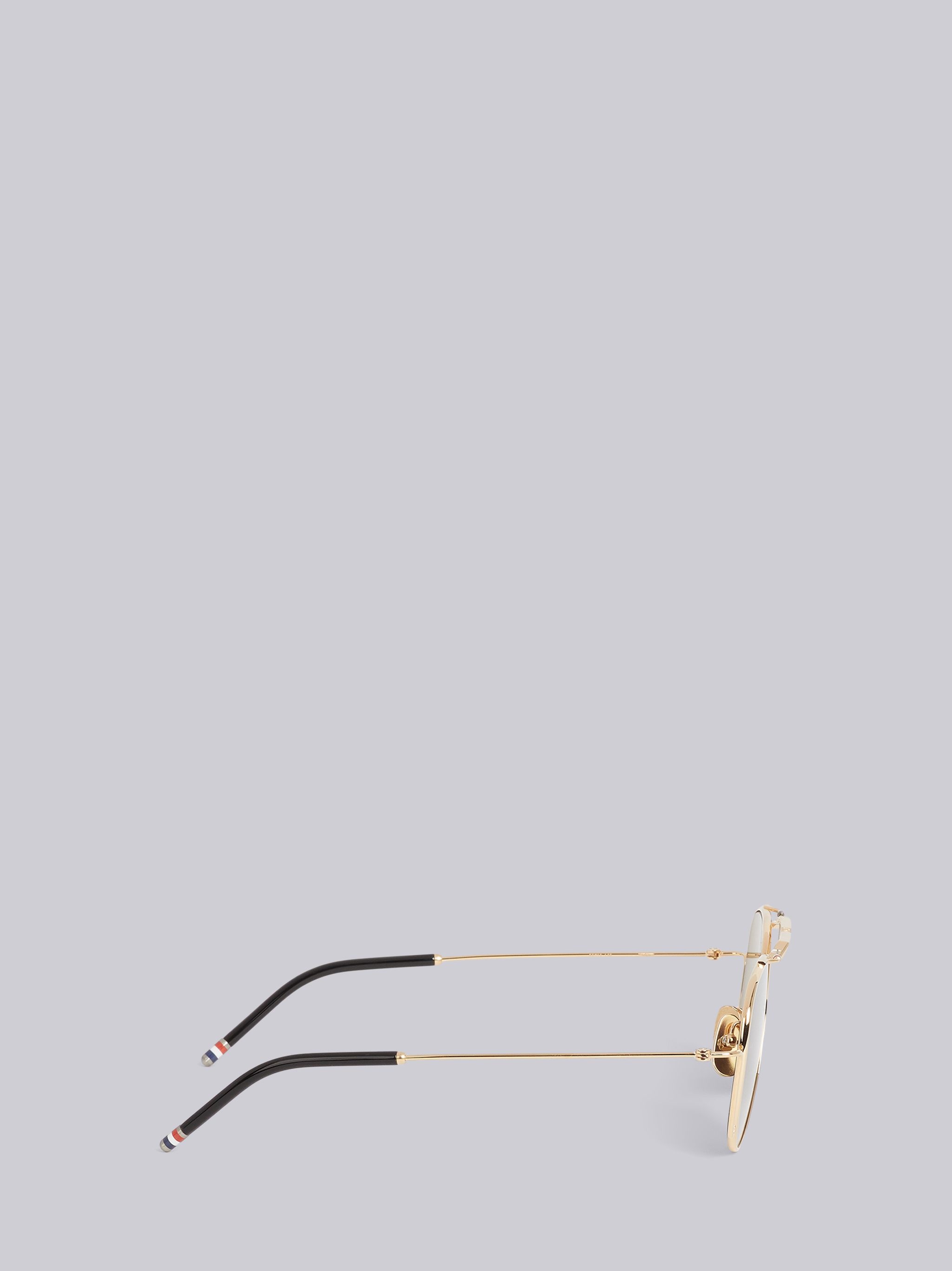 TB917 - White Gold Classic Aviator Sunglasses - 3