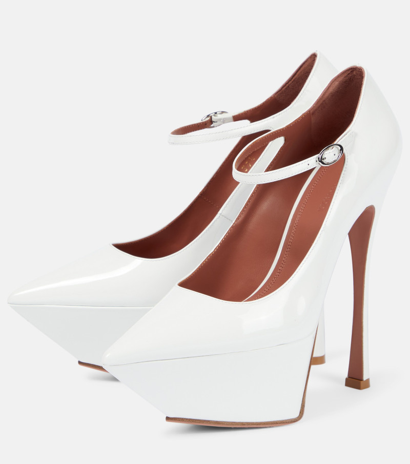 Yigit patent leather platform pumps 5