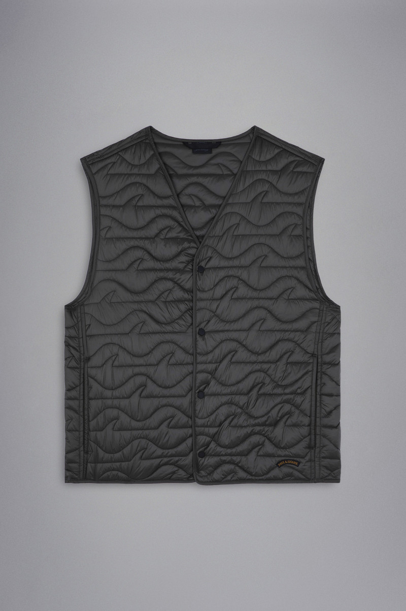 Paul & Shark SAVE THE SEA SHARK QUILT VEST outlook