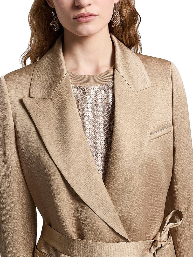 satin belted blazer 4