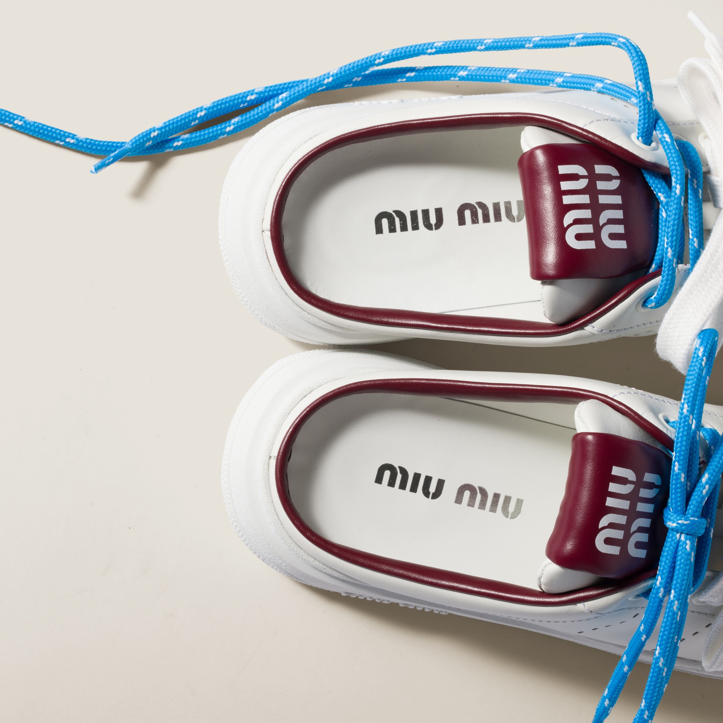 Leather sneaker mules - 3
