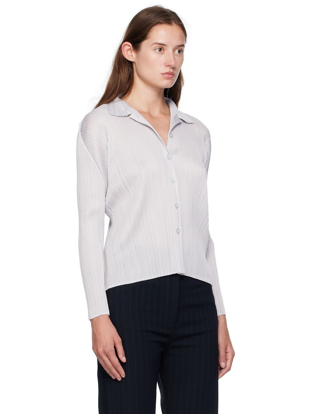 Gray Basics Blouse - 2