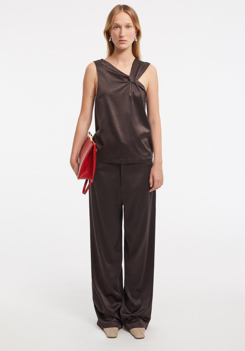 ASTRID Draped satin top 3