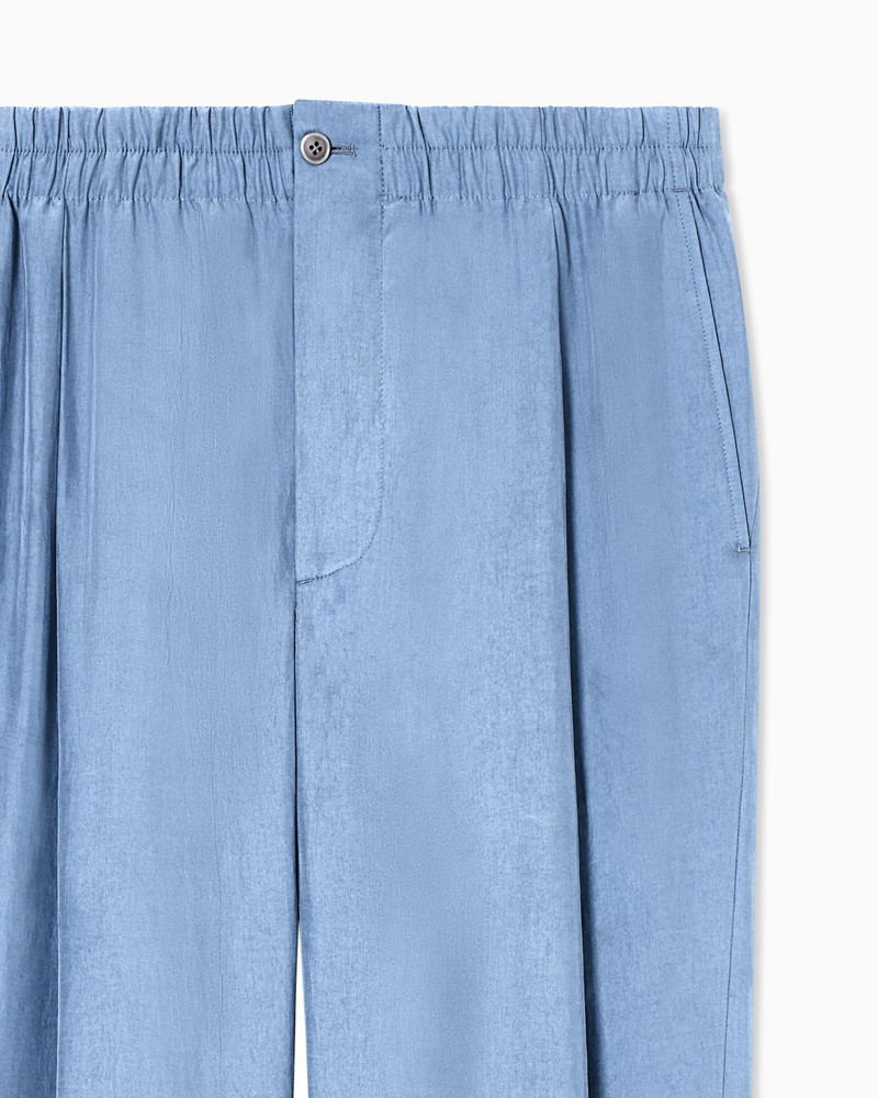 SINGLE-PLEAT TROUSERS IN LYOCELL 5