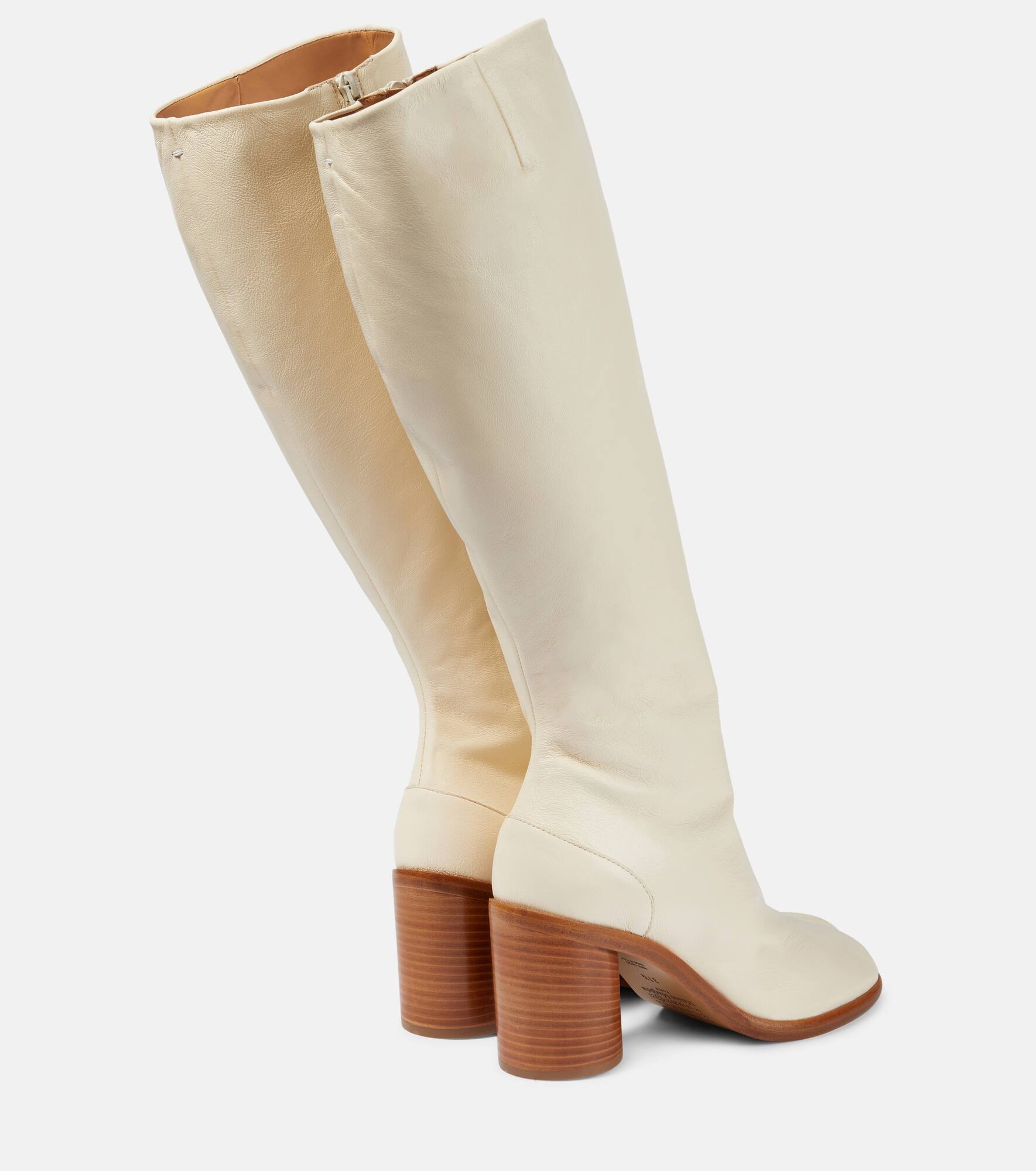 Tabi leather knee-high boots - 3