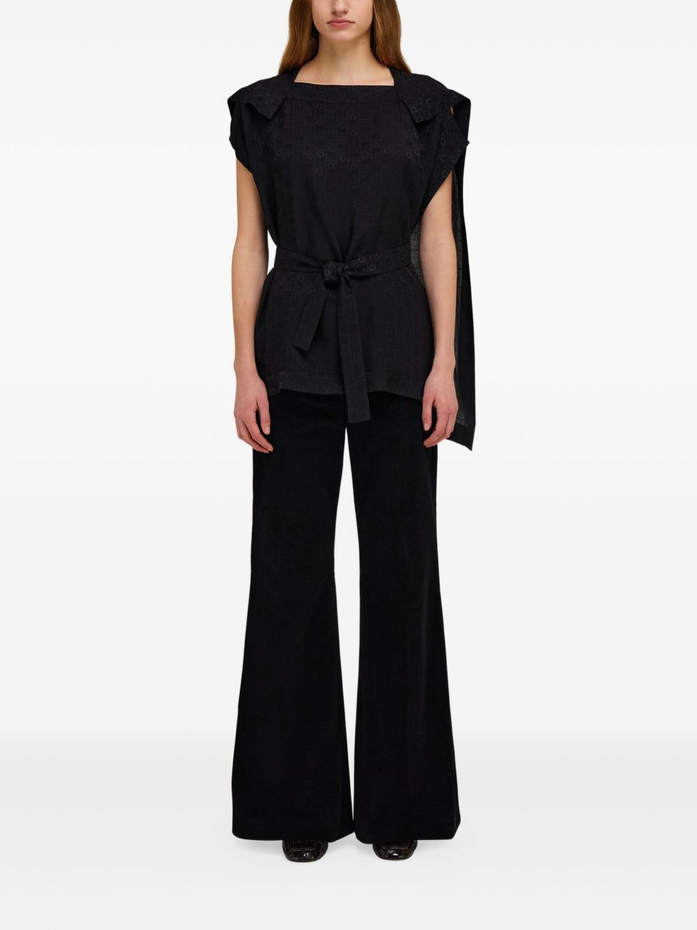 Ferragamo monogram blouse - 2