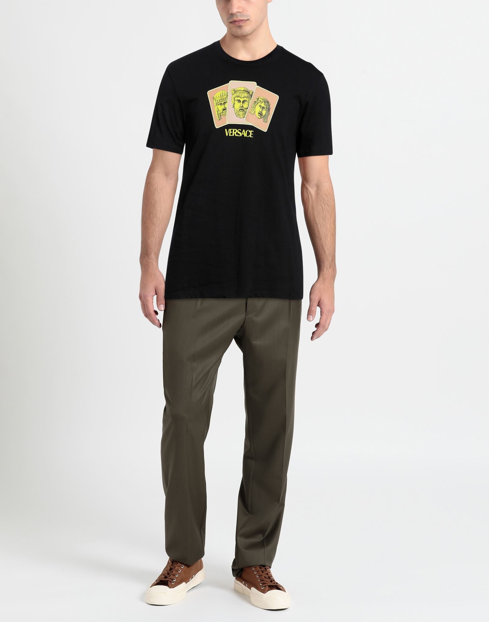 VERSACE Le Maschere T-Shirt | REVERSIBLE
