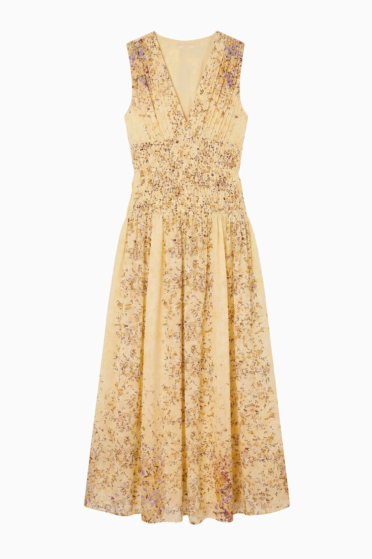 Sylvie Sleeveless Silk Dress - 1