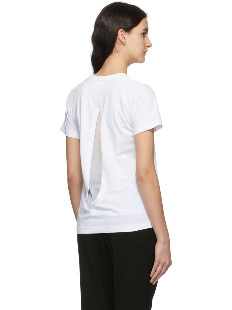 White Jersey Backless T-Shirt 3