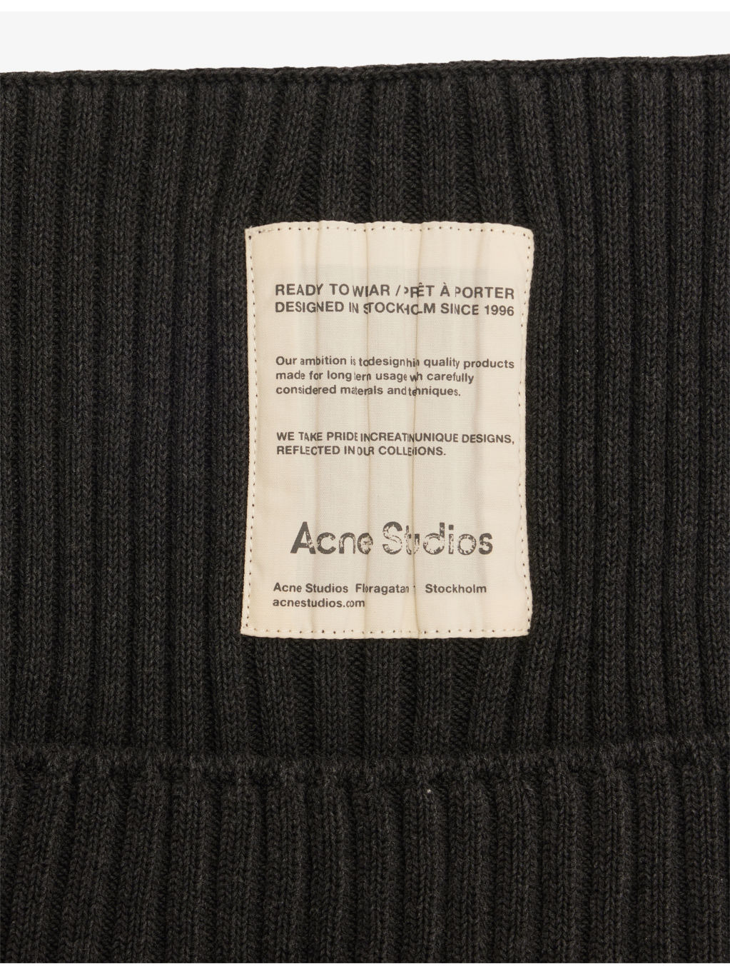Ribbed Brand-Patch Wool-Blend Beanie - 2