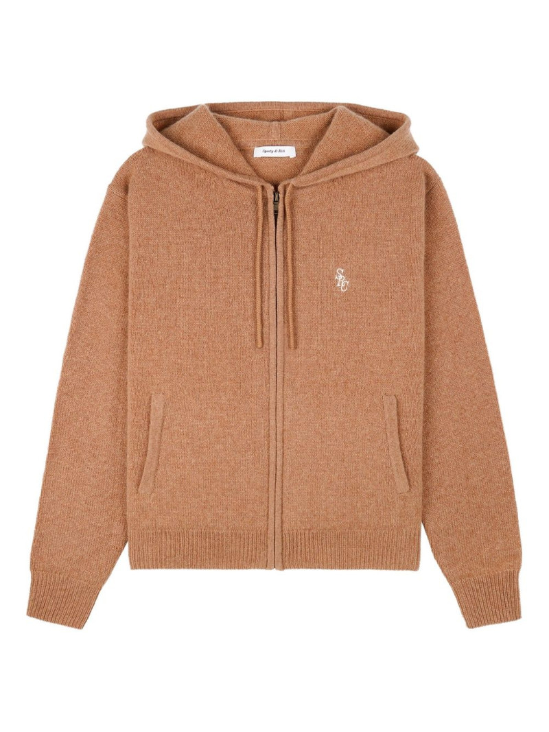embroidered hooded top 1