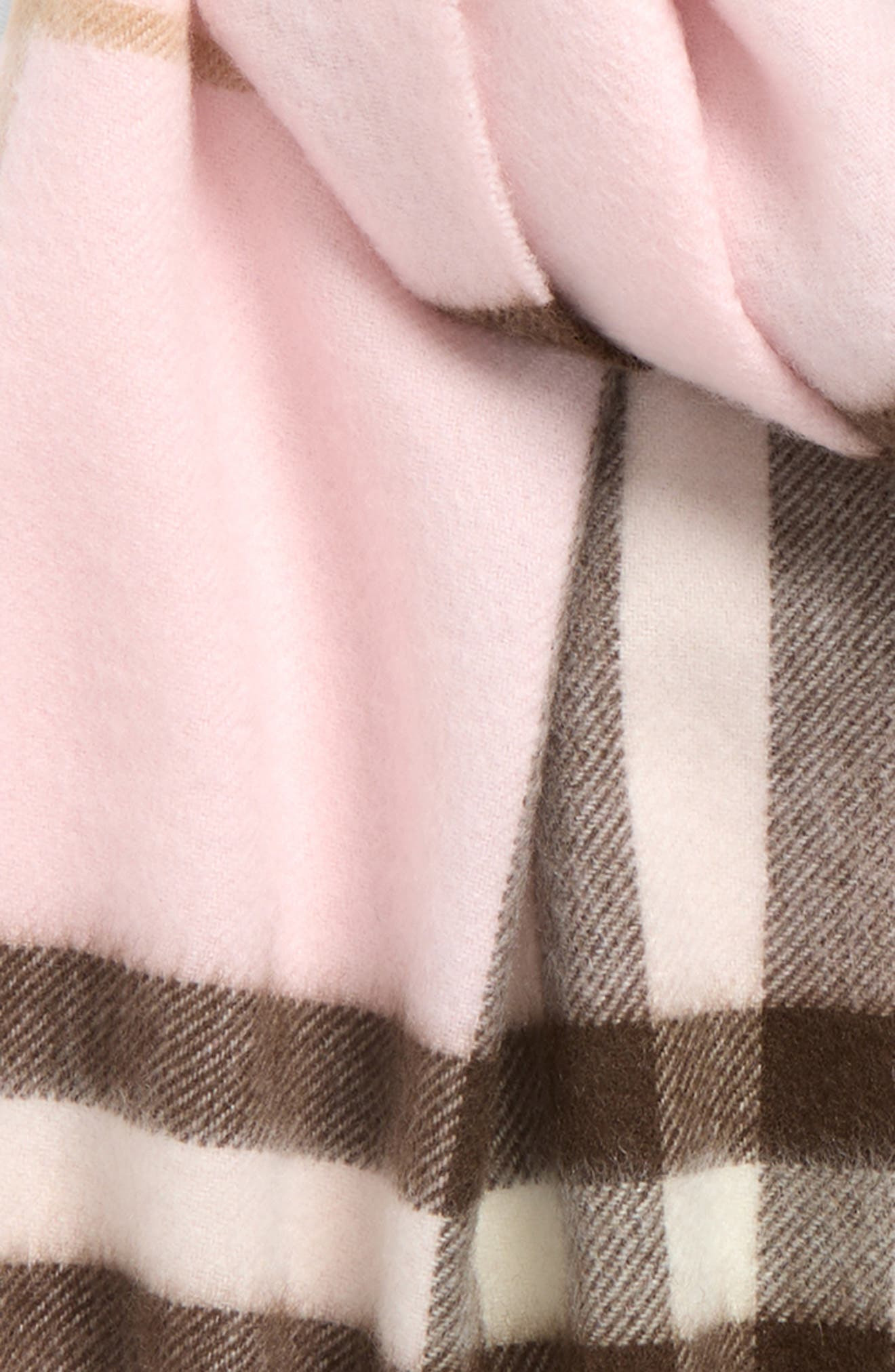 burberry Giant Check Cashmere Scarf in Bow Pink at Nordstrom - 3