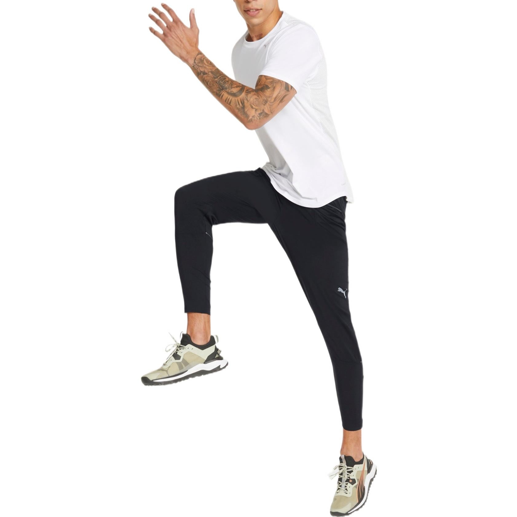 PUMA Run Tapered Woven Pant 'Black' 521404-01 - 3
