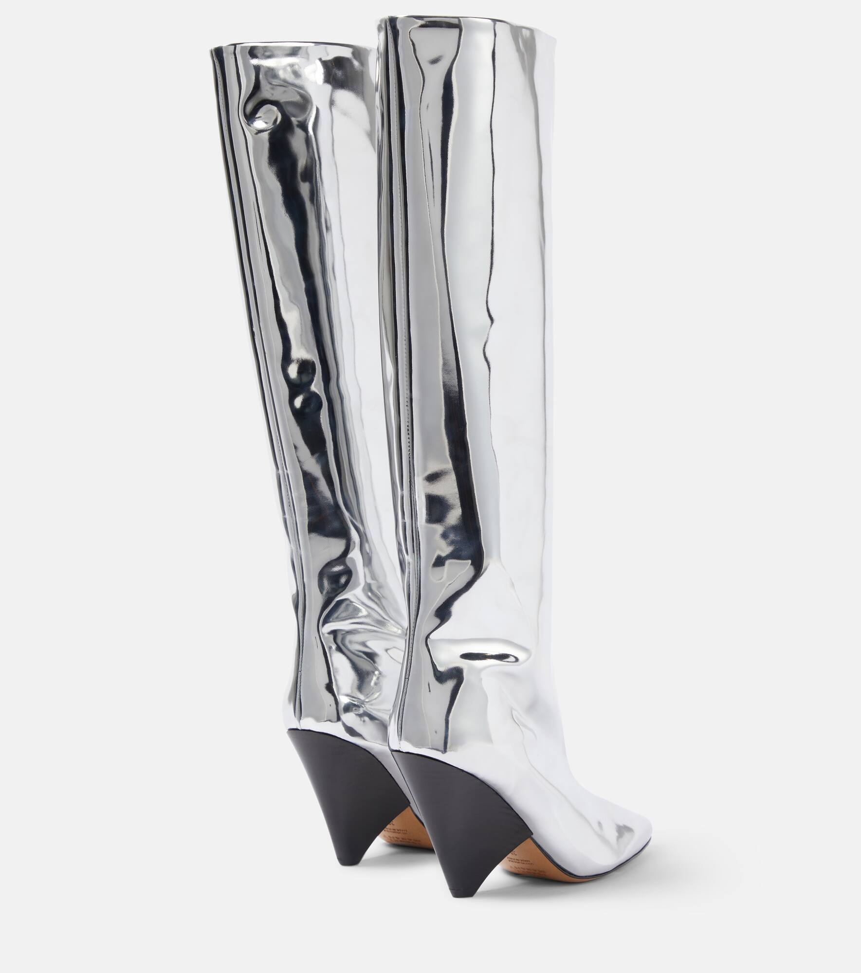 Lakita mirrored knee-high boots - 3
