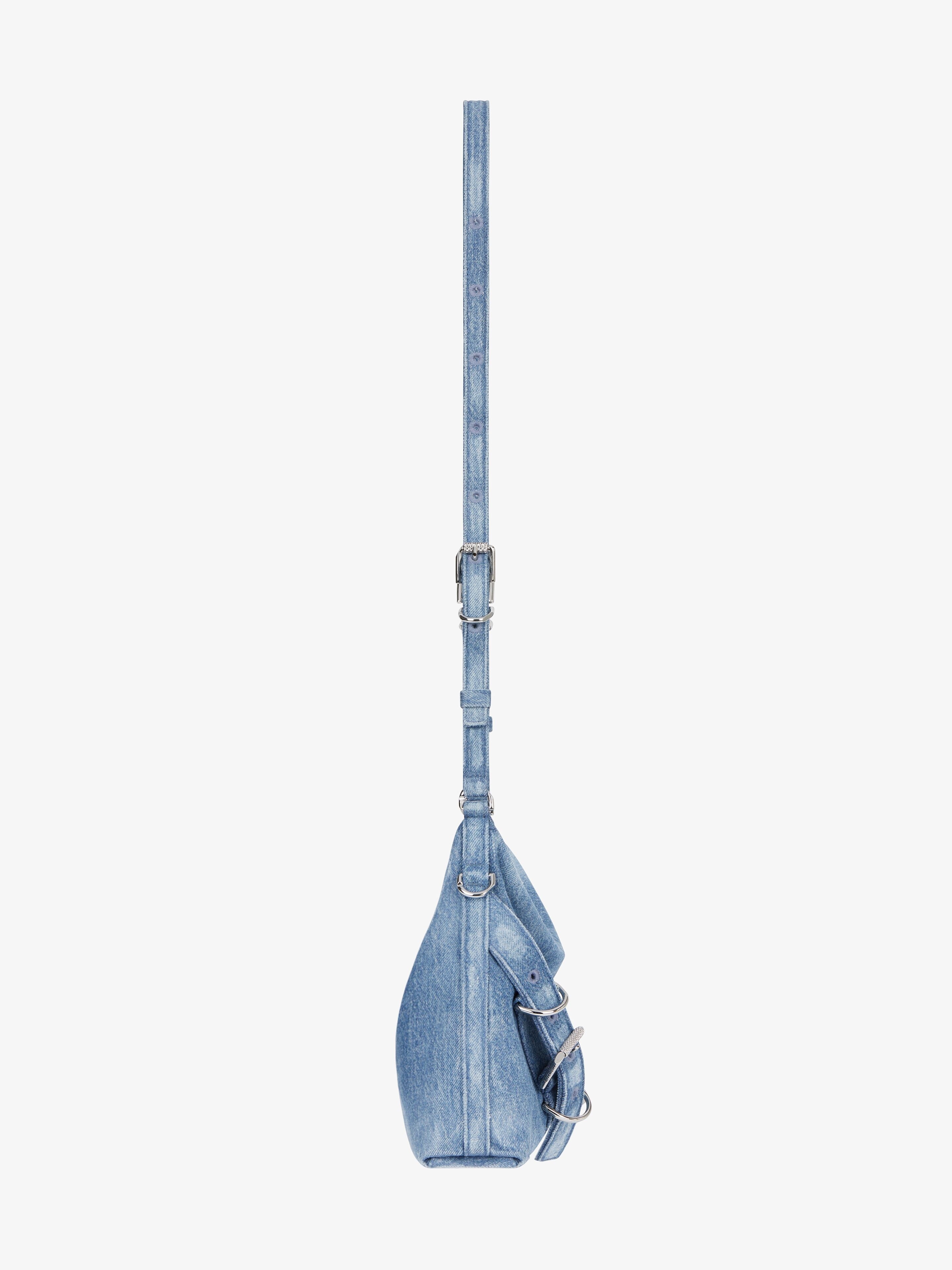VOYOU CROSSBODY BAG IN WASHED DENIM - 3