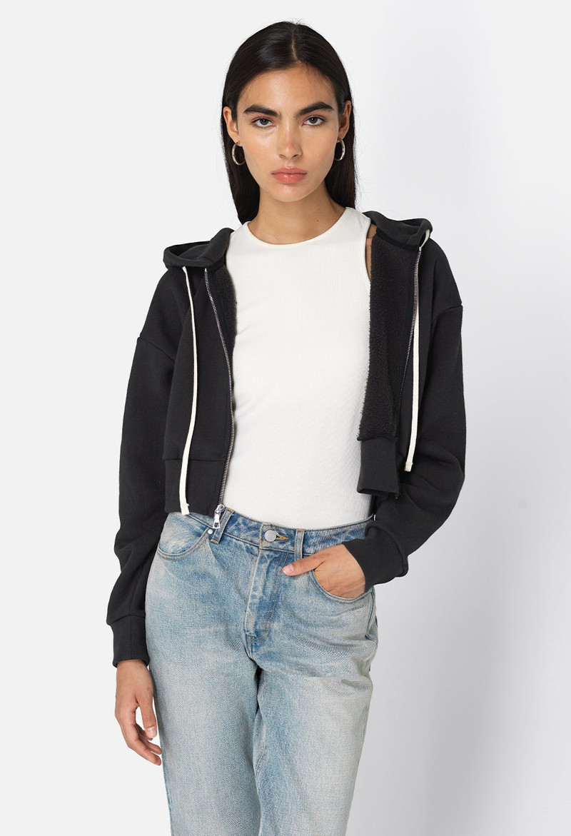 John Elliott FLEECED BOCA ZIP HOODIE outlook