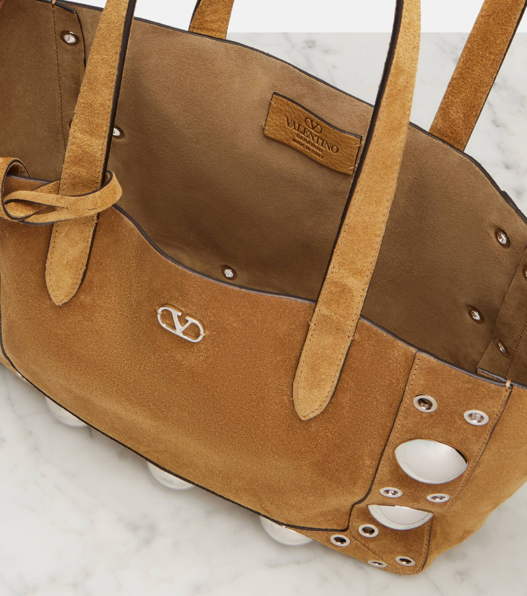 Nellcôte Medium suede tote bag - 3