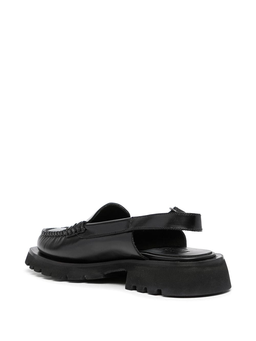 slingback strap loafers - 3