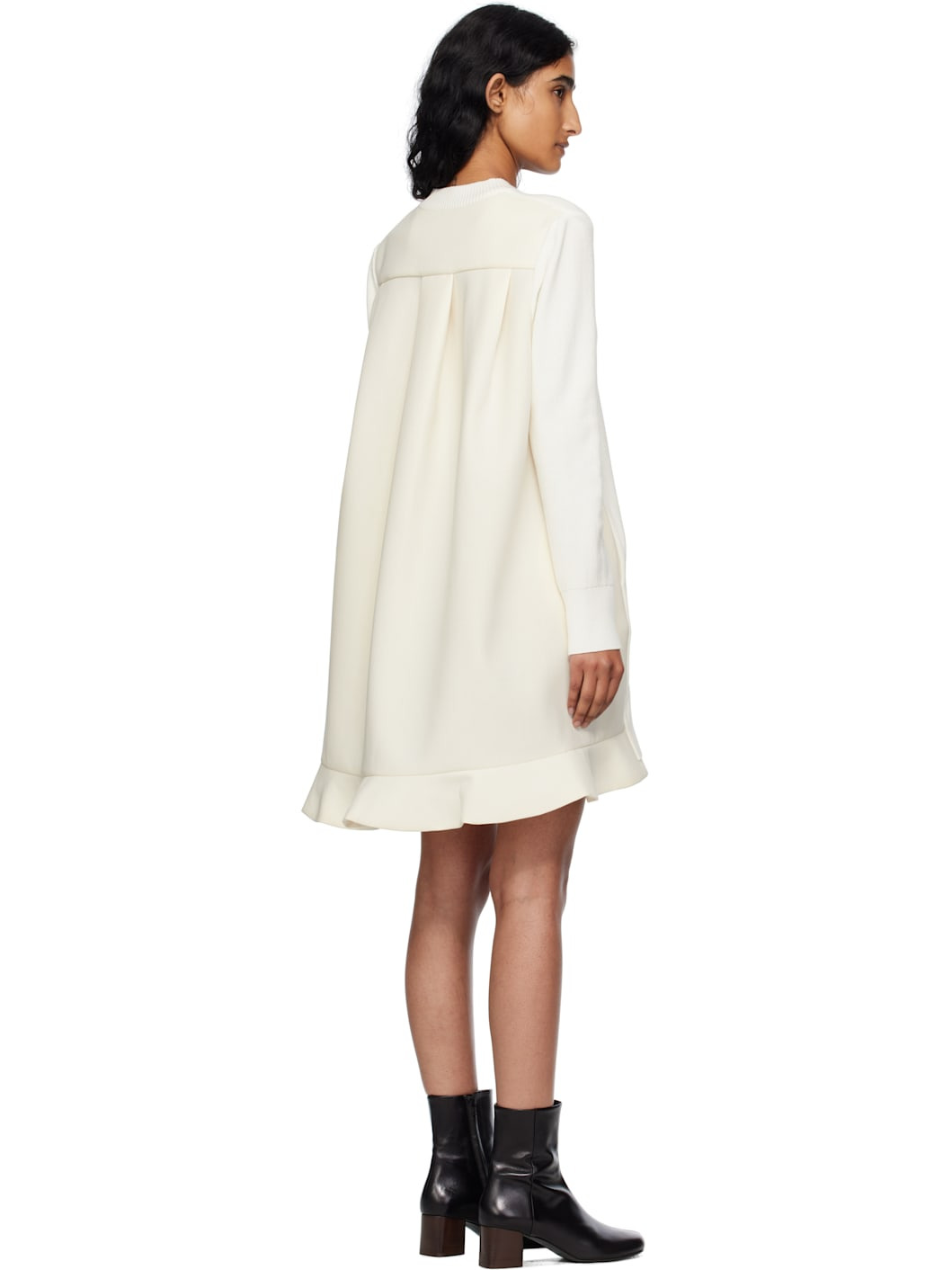 Off-White Suiting Mix Knit Minidress - 3