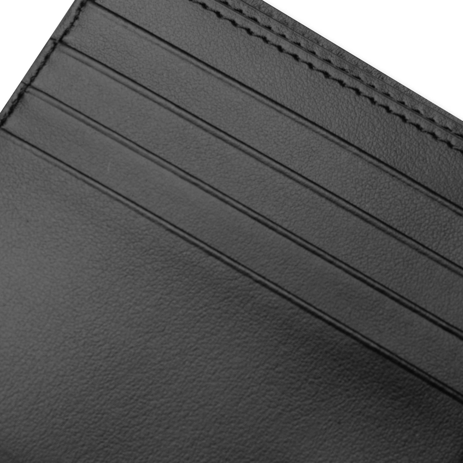 FOLDED LEATHER WALLET FN-UX-SLGS000286 - BLACK - 4