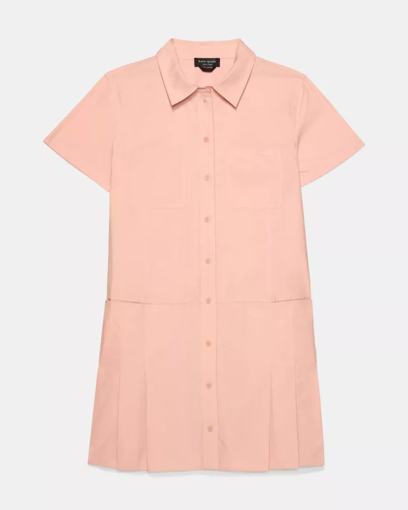 Pleated Utility Shirtdress 1