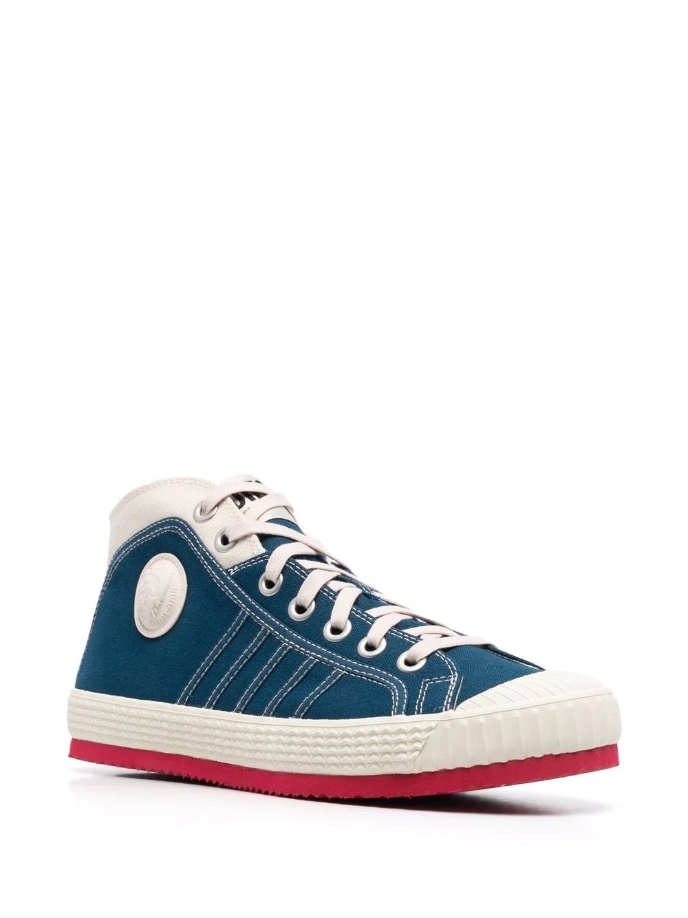 side logo-patch sneakers - 2