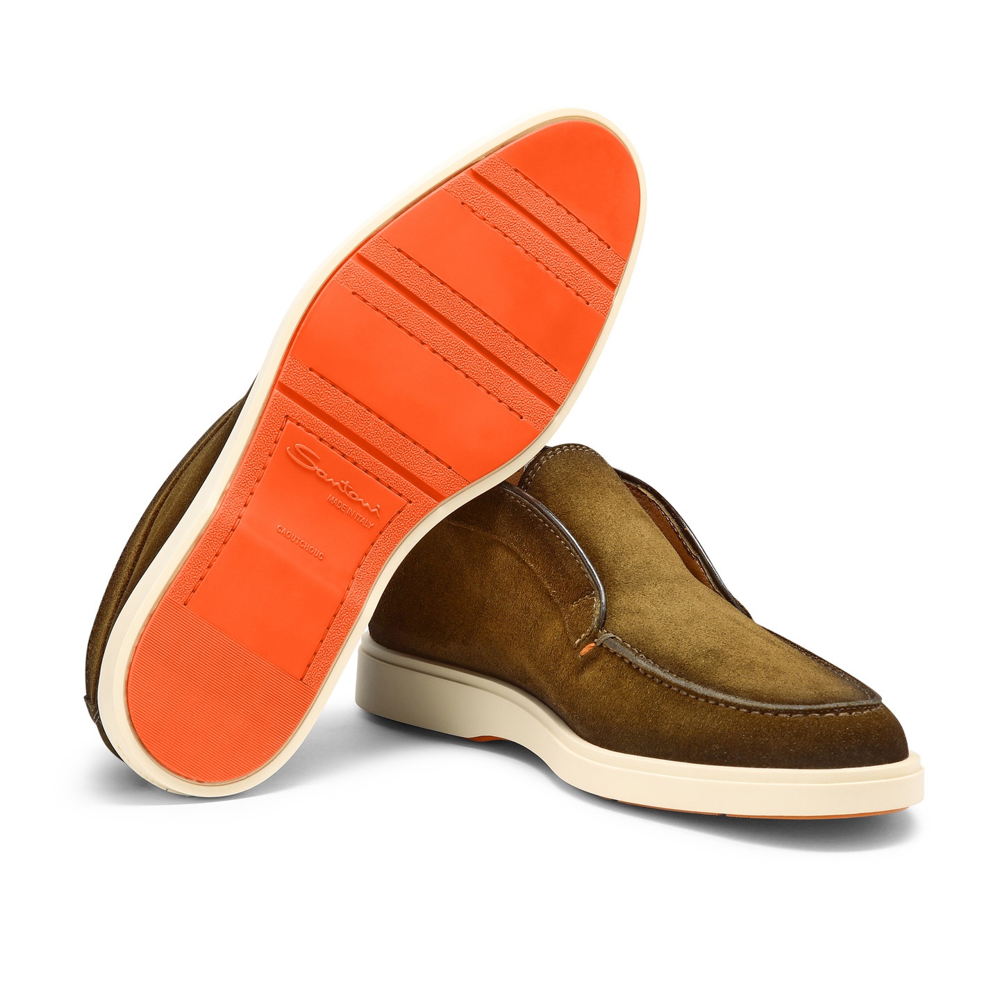 Men's green suede desert boot - 4