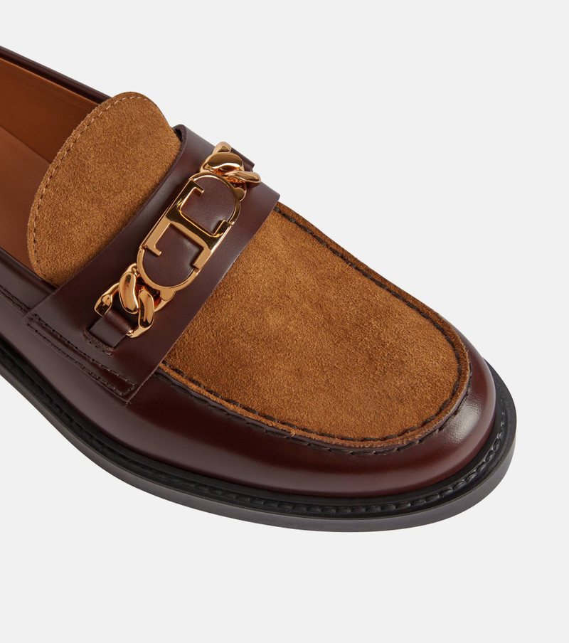 Leather and suede loafers 6