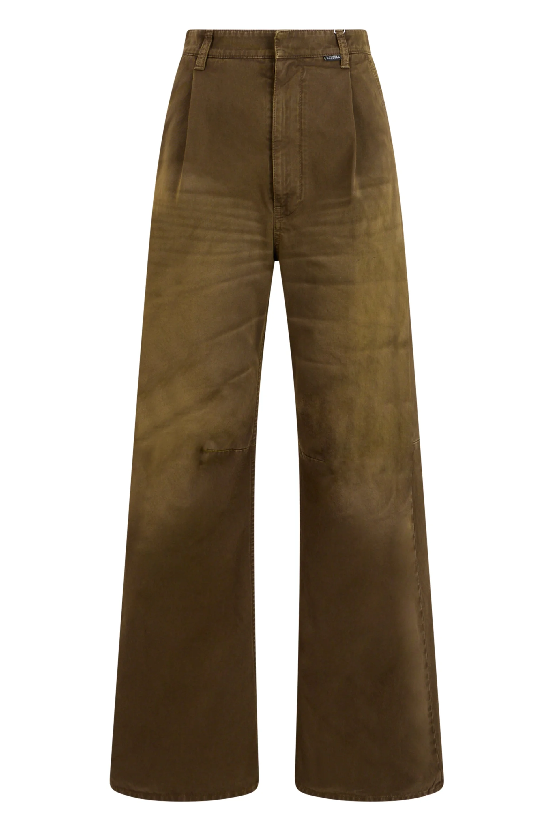 Mm6 Maison Margiela High-Waisted Flared Palazzo Pants in Soft Cotton - 1