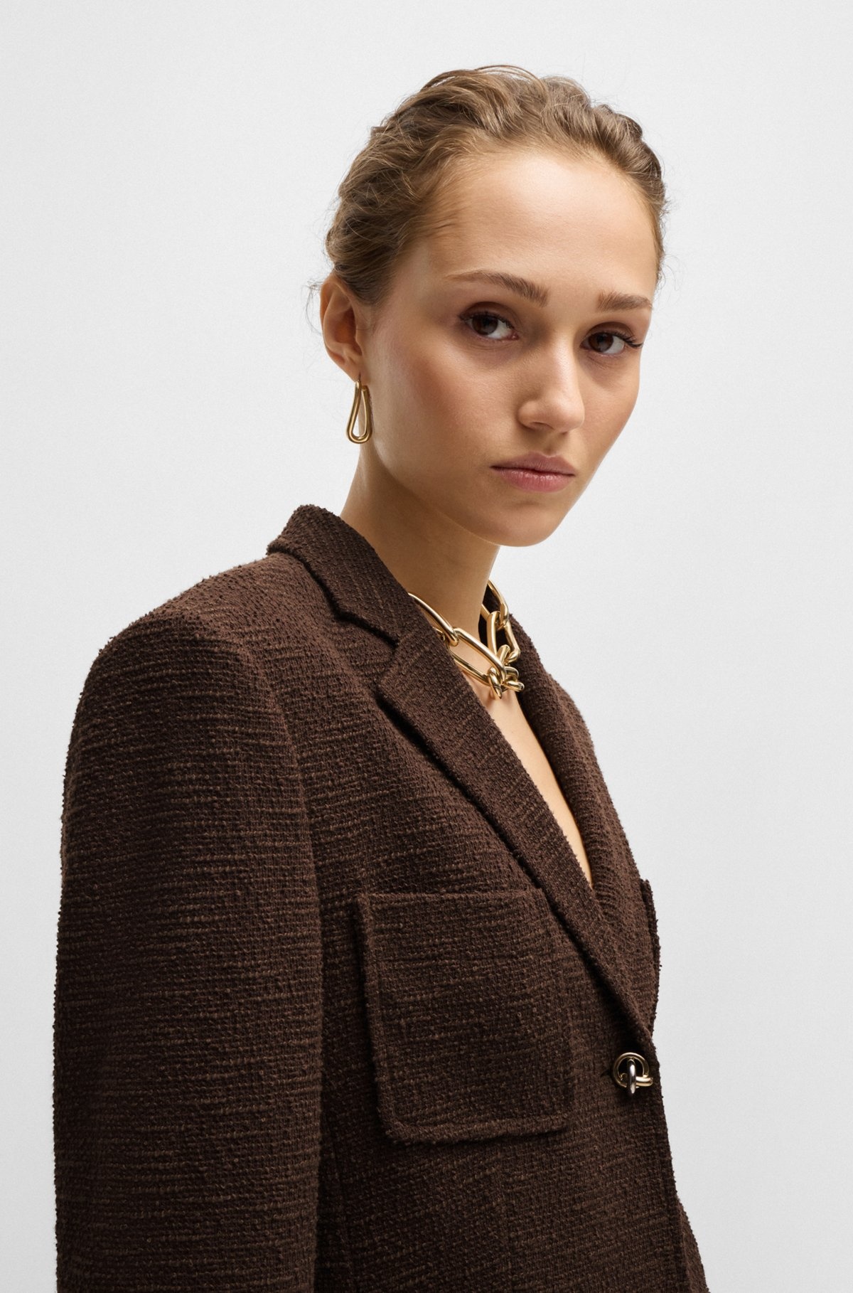 SLIM-FIT JACKET IN TWEED - 5
