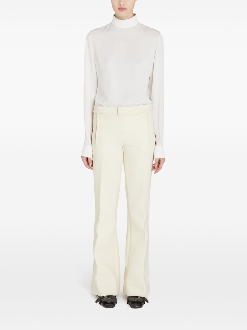 GIAMBATTISTA VALLI gabardine flared trousers outlook