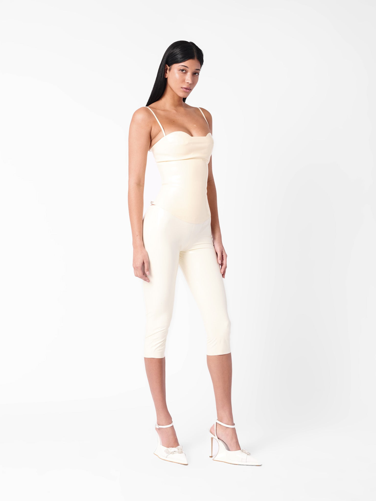 CASSIDY LATEX CAPRIS WHITE - 7