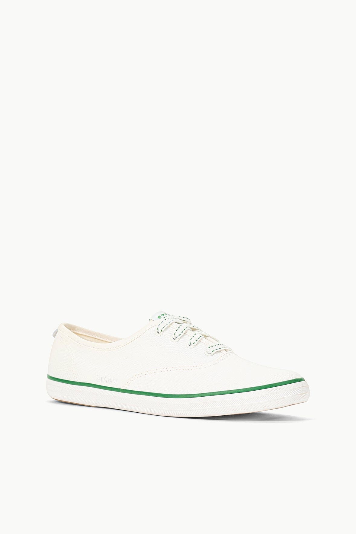 STAUD STAUD KEDS CHAMPION CANVAS WHITE GREEN - 3