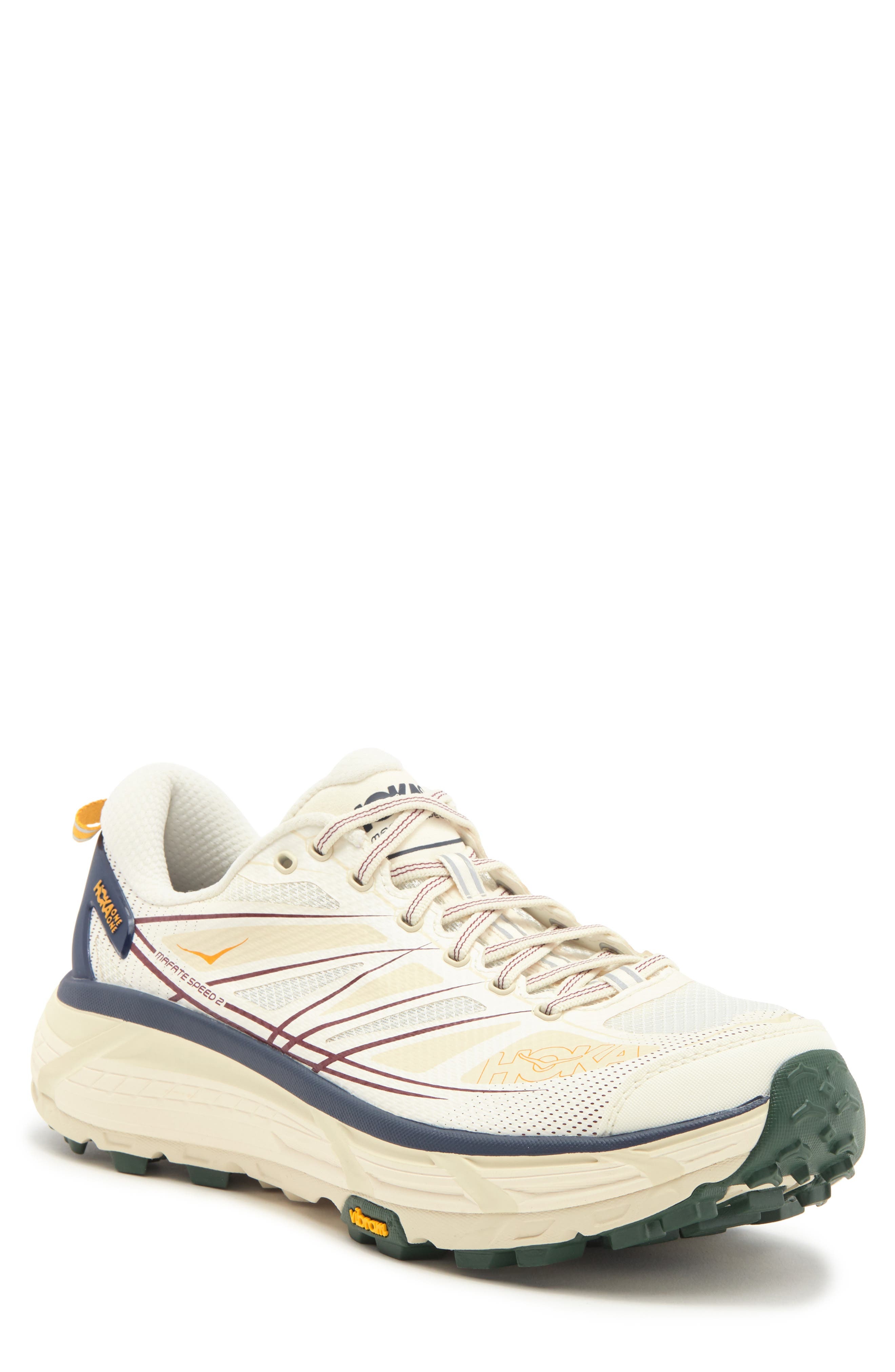 HOKA Mafate Speed 2 Sneaker in Alabaster /Oat Milk at Nordstrom - 1