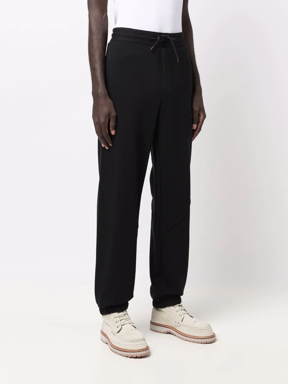 logo-embroidered cotton track pants - 3