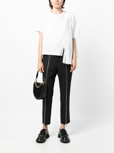 UNDERCOVER zip-detail wool tailored trousers outlook