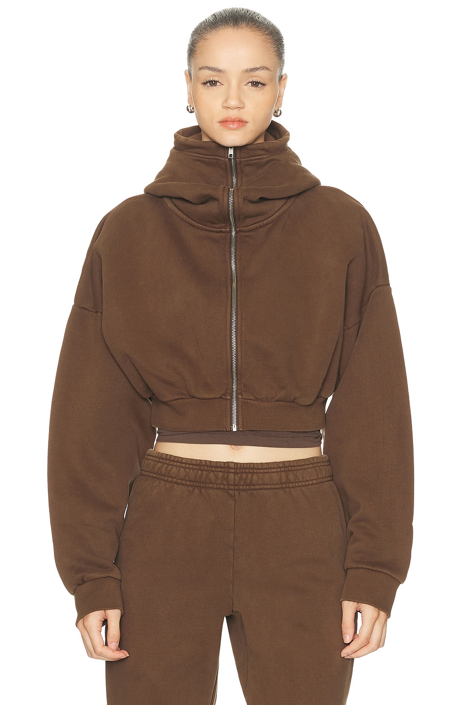 Cropped Full Zip Jacket - 2