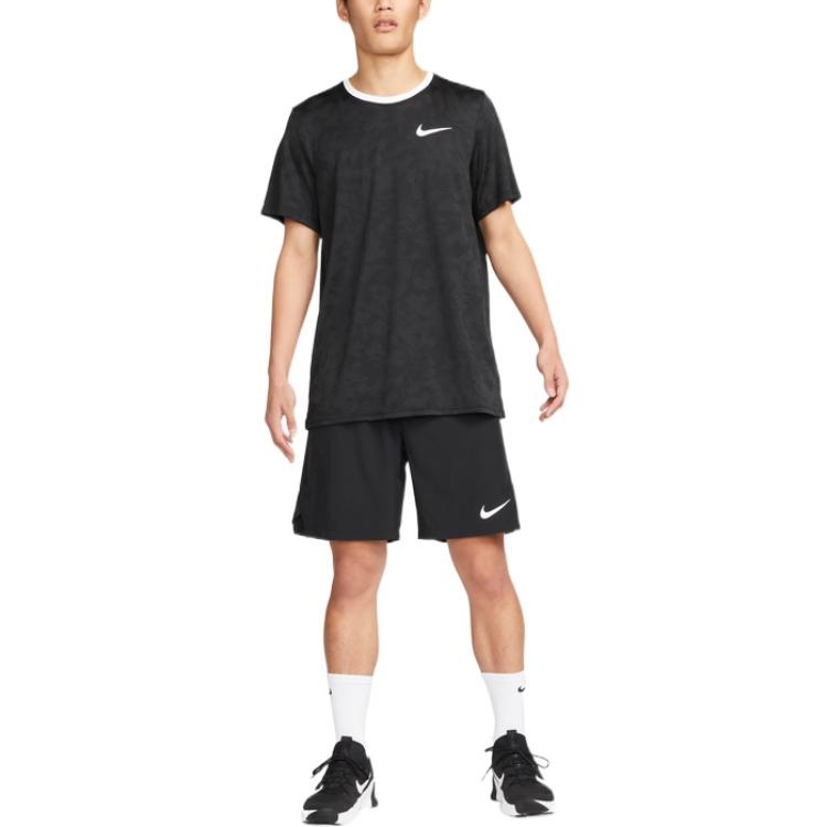 Nike Dri-FIT 9 Solid Color Woven Training Sports Shorts Black DM6618-010 - 3