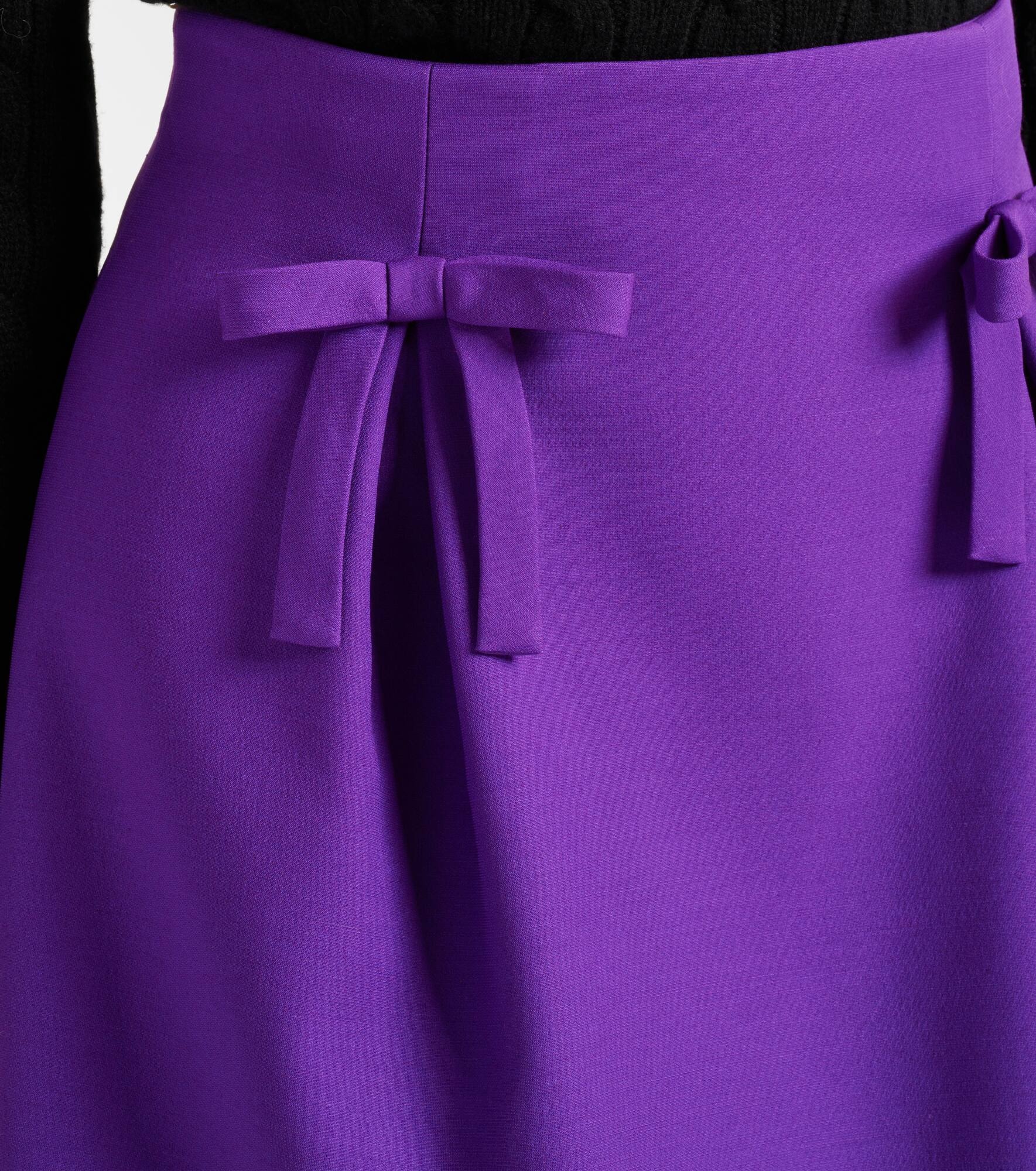 Crepe Couture bow-detail miniskirt - 5