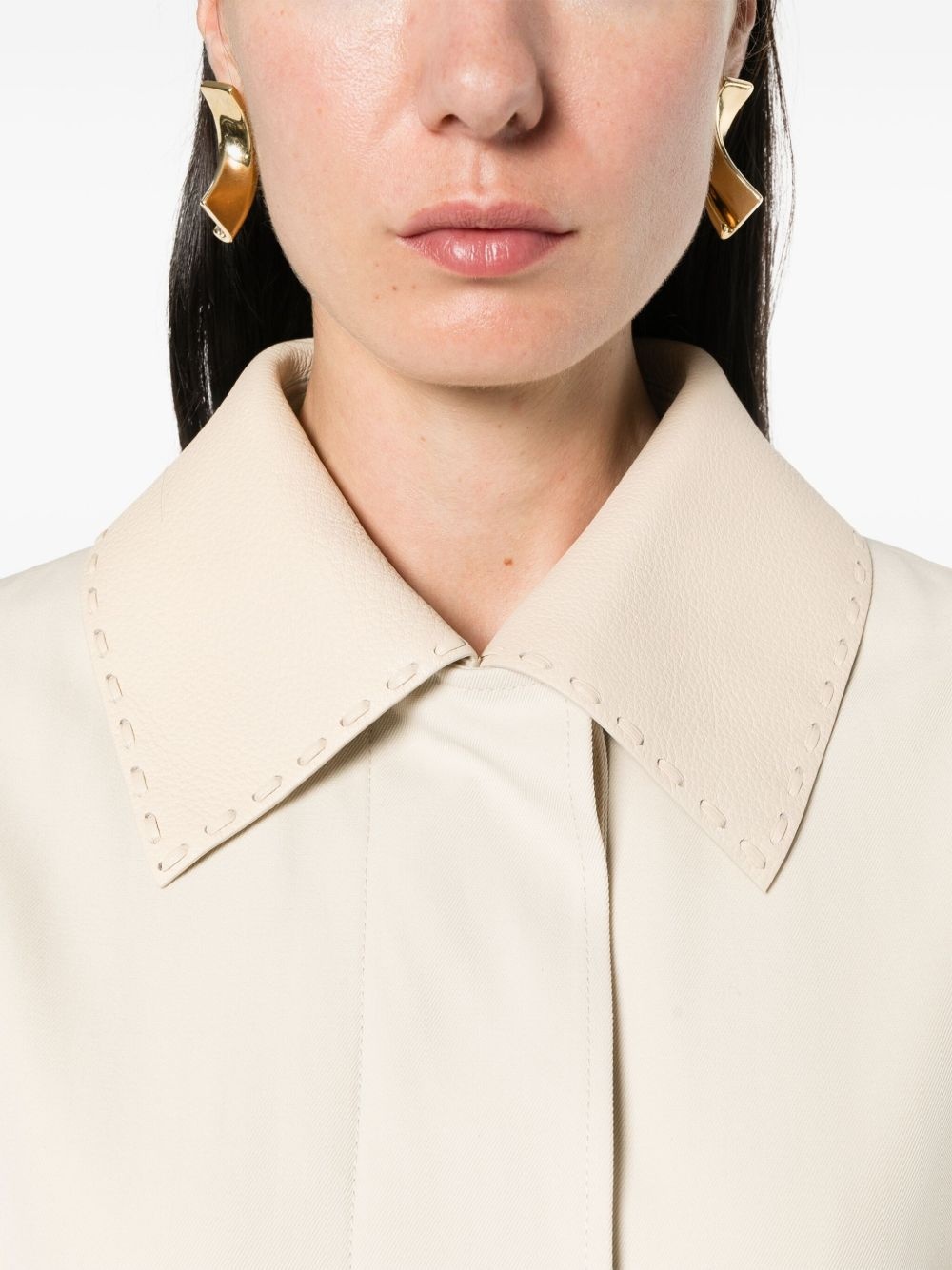 gabardine trench coat - 5