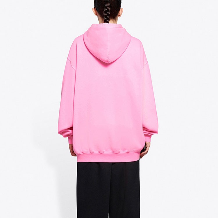 (WMNS) Balenciaga Sponsor Hoodie Pink Red 578135TJVE15764 - 4