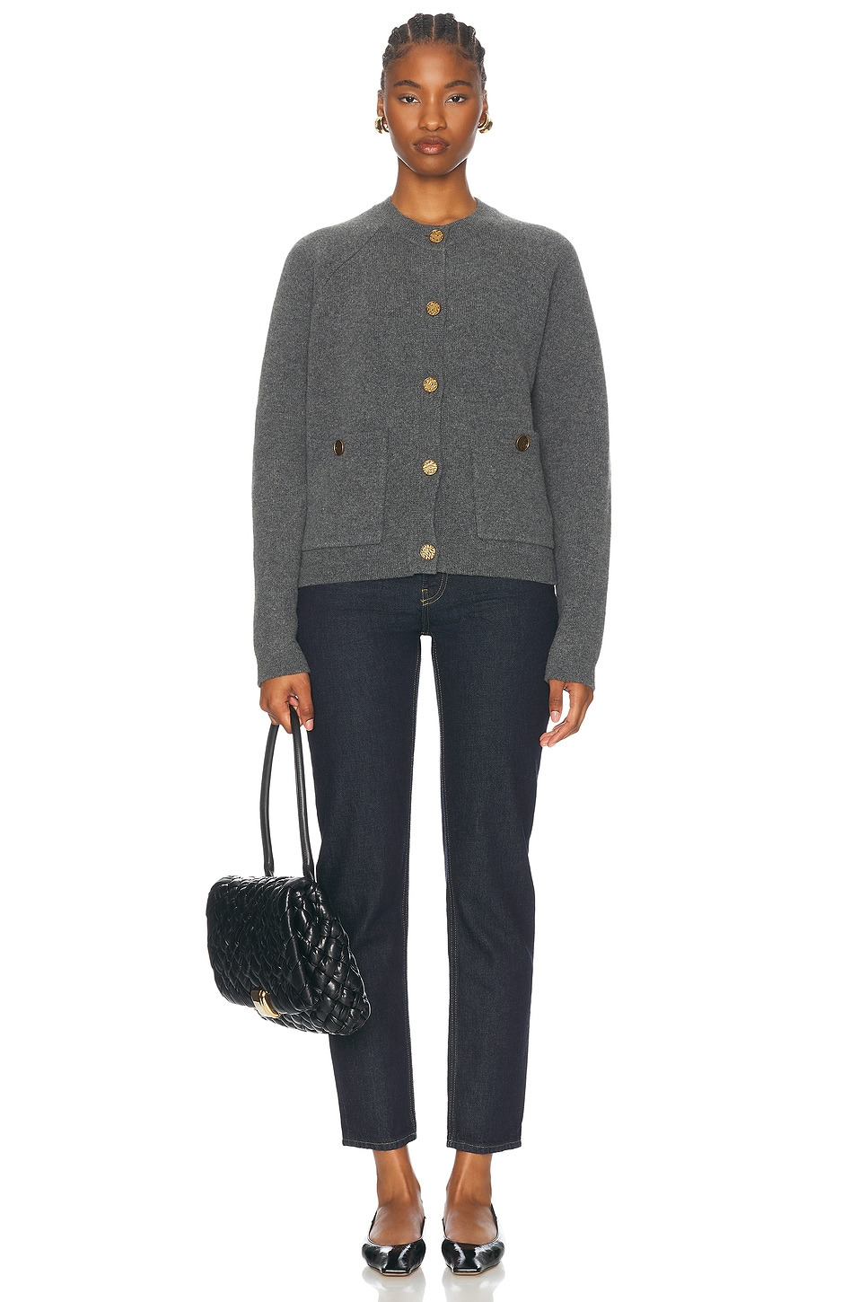 Hammered Button Cardigan - 4