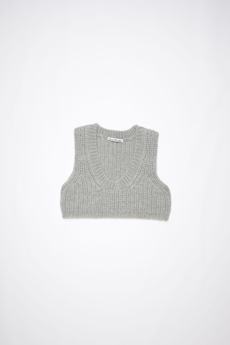 Knitted top - Grey Melange 1